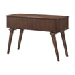 Manny Sofa Console Table- 2 Tambour Doors- Walnut Brown 48 Inch