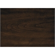 Humpty 43 Inch Bench- Gray Polyester Upholstery- Cherry Brown Solid Wood