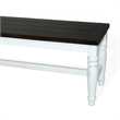 Orso Bench- Off White- Dark Brown Mahogany and Mindi Wood- 52 Inch