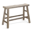 Rena Counter Height Bench- 33 Inch Light Brown Mahogany Wood Frame