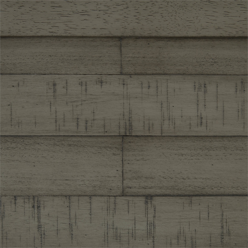 Anab Counter Height Bench- Foam Cushioned Polyester- Gray Wood