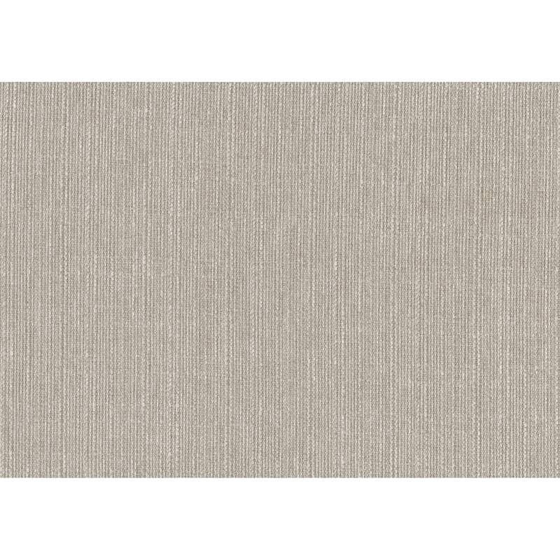 Manny Bench with Brown Angled Legs- Cream Textured Polyester- 47 Inch