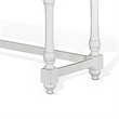 Orso Console Table- 76 Inch Rectangular Brown Top- White Mahogany