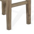 Yael Barstool- Set of 2- Black Faux Leather Cushioned- Taupe MahoganyWood