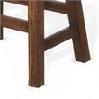 Reggie Counter Stool Set of 2- Saddle Seat Mocha Brown Mahogany
