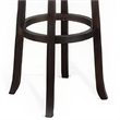 Elon Swivel Barstool Set of 2- Black Faux Leather Cushioned- 30 Inch