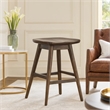 Ameri Counter Height Stool- Saddle Seat- Dark Brown Mahogany