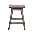 Ameri Counter Height Stool- Saddle Seat- Dark Brown Mahogany