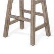 Rena Barstool Set of 2- Saddle Style Seat- Light Brown Mahogany Wood