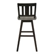 Ati 29 Inch Bar Height Stool Swivel Chairs Set of 2- Vertical Slat Back
