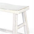 Rena Bar Height Bench- Trestle Legs with Footrests- Mahogany Wood