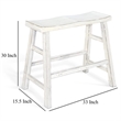 Rena Bar Height Bench- Trestle Legs with Footrests- Mahogany Wood