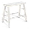 Rena Bar Height Bench- Trestle Legs with Footrests- Mahogany Wood