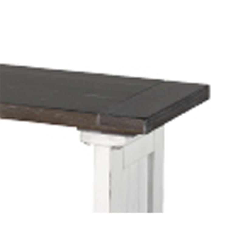 Orso Counter Height Dining Bench- Farmhouse Off White
