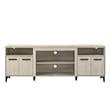 Evans TV Stand Media Cabinet- 4 Doors and Adjustable Shelf- Oak Brown