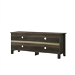Trove TV Stand Media Cabinet w Open Shelves- Dusty Oak Brown 58 Inch