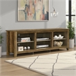 Nitto TV Stand Media Cabinet- Adjustable Shelves- Oak Brown 70 Inch