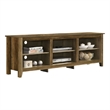 Nitto TV Stand Media Cabinet- Adjustable Shelves- Oak Brown 70 Inch