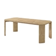 Meni 6pc Extendable Dining Table Set with 4 Chairs- Bench- Brown Wood