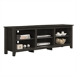 Nitto TV Stand Media Cabinet- Adjustable Open Shelf- Dark Gray 70 Inch