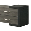 Teny TV Stand Media Cabinet- 70 Inch- 4 Drawers- Black Edge- Gray Wood