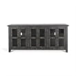 Rena TV Media Entertainment Console with Shelves- 70 Inch Rustic Black