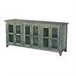 Rena TV Media Entertainment Console with Shelves- 70 Inch Rustic Green