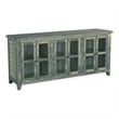 Rena TV Media Entertainment Console with Shelves- 70 Inch Rustic Green