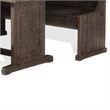 Flint 4pc Breakfast Nook Set- Dining Table- Corner Bench- Dark Brown
