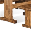 Marv 4pc Breakfast Dining Table Set- Corner Storage Bench Light Brown