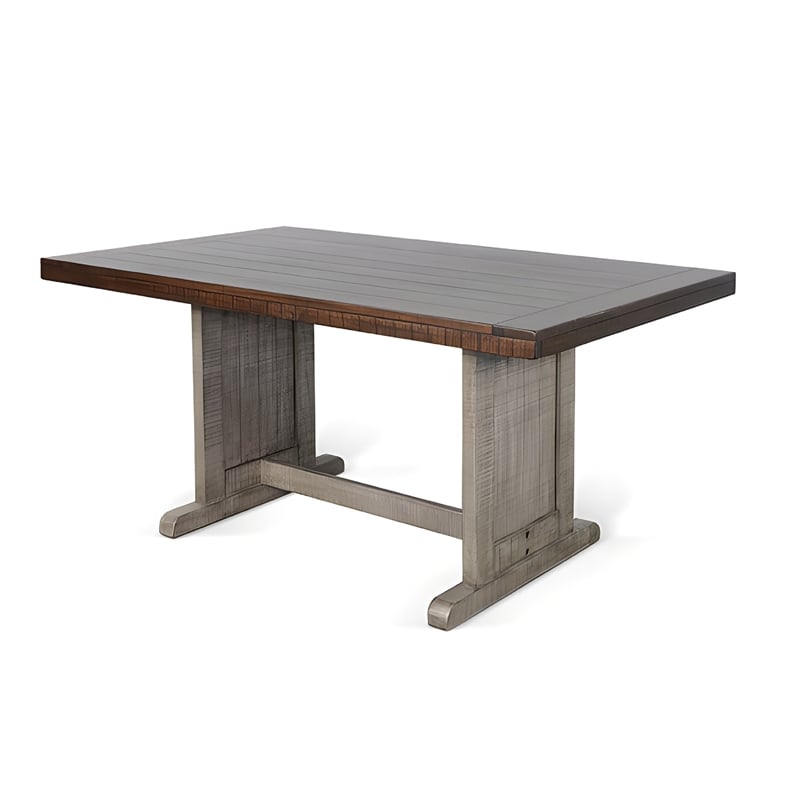 Camie 4pc Corner Breakfast Nook Set- Gray Brown Dining Table and Bench