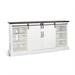 Orso TV Media Entertainment Console-Barn Doors-78 Inch White