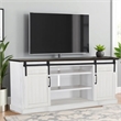 Orso TV Media Entertainment Console-Barn Doors-78 Inch White