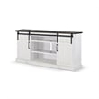Orso TV Media Entertainment Console-Barn Doors-78 Inch White