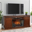Reggie TV Media Entertainment Console-2 Barn Doors-78 Inch Brown