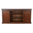 Reggie TV Media Entertainment Console-2 Barn Doors-78 Inch Brown