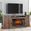 Lio TV Media Entertainment Console- Slate Inlay Taupe Brown 72 Inch