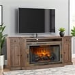 Lio TV Media Entertainment Console- Slate Inlay Taupe Brown 72 Inch