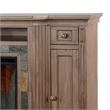 Lio TV Media Entertainment Console- Slate Inlay Taupe Brown 72 Inch