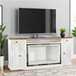 Lio TV Media Entertainment Console- Slate Inlay White Brown 72 Inch