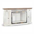 Lio TV Media Entertainment Console- Slate Inlay White Brown 72 Inch