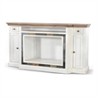 Lio TV Media Entertainment Console- Slate Inlay White Brown 72 Inch