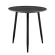 Lyra 3pc Occasional Coffee Table Set- Nesting Black Stone Top- Black
