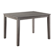 Owen 5 Piece Dining Set with Table and 4 Chairs- Brown Polyester- Gray Wood