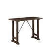 Neil 3 Piece Counter Height Set- 1 Table- 2 Stools- Cherry Brown Solid Wood