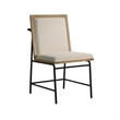 Bowny Dining Table Set with 4 Chairs- Round Top- Oak Brown Finish- Wood