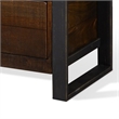 Flint TV Media Console- 3 Drawers- 2 Shelves- Dark Brown Wood- 78 Inch