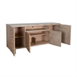 Desy TV Media Entertainment Console- Fluted Doors- Light Brown 72 Inch