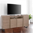 Desy TV Media Entertainment Console- Fluted Doors- Light Brown 72 Inch