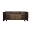 Desy TV Media Entertainment Console- Fluted Doors- Dark Brown 72 Inch